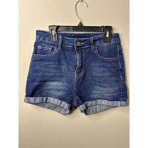 Women's jean shorts size Medium embroidered back pocket detail